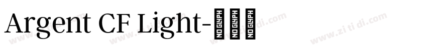 Argent CF Light字体转换